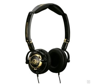 Skullcandy Lowrider Skullcandy Lowrider zwart goud hoofdtelefoon