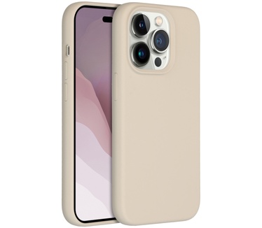 Accezz Liquid Silicone Backcover iPhone 14 Pro - Stone
