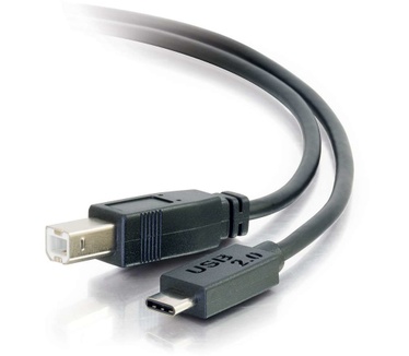 CablesToGo 6ft, USB 2.0 Type C, USB B