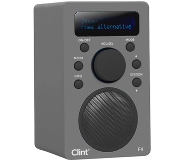 Clint F4 Portable DAB+/FM Radio (Grijs)