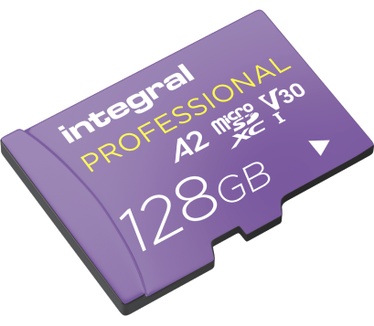 Integral 128GB PROFESSIONAL HIGH SPEED 180MB/S MICROSDXC V30 UHS-I U3
