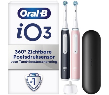 Oral-B iO Series 3N - Duo pack Zwart/Roze
