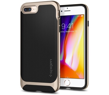 Spigen Apple iPhone 8 Plus Hoesje Neo Hybrid Herringbone Goud