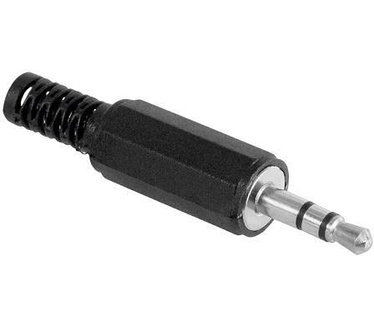 Allteq Jack stekker - 3.5 mm jack male Zwart