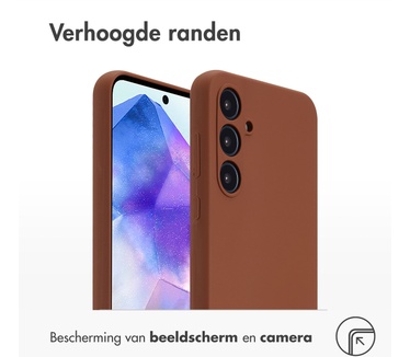 Accezz Liquid Silicone Backcover Samsung Galaxy A55 - New Tea Brown