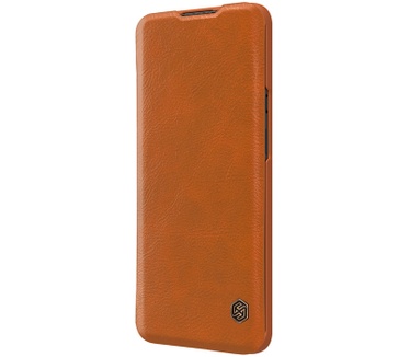 Nillkin Qin PU Leather Book Case voor OnePlus 9 Pro - Bruin Bruin