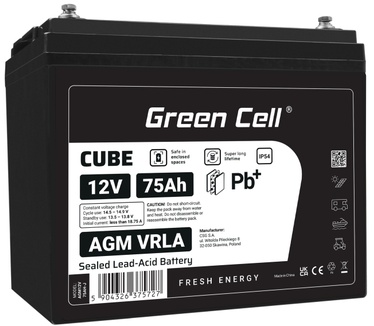 Green Cell AGM12V75AH-J