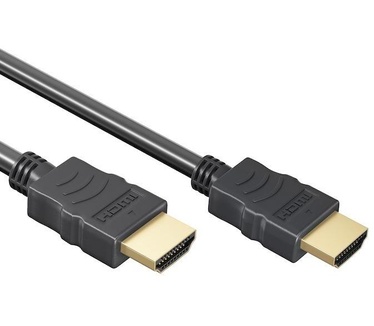 Allteq HDMI 1.4 Kabel - 3 meter - Gold Plated - High Speed - 10.2 Gbps - Full Zwart