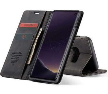 Caseme Samsung Galaxy S10e Retro Wallet Case - Zwart