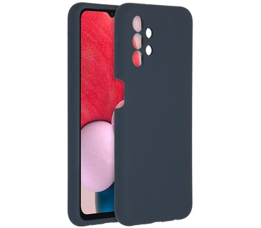 Accezz Liquid Silicone Backcover Samsung Galaxy A13 (4G) - Donkerblauw