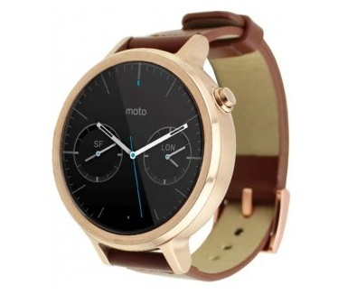qMust Lederen armband voor Motorola Moto 360 46mm (2nd gen) - Brown