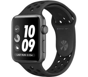 Apple Watch Series 2 Nike+ (Sportbandje, 42mm) Grijs (Zwart)