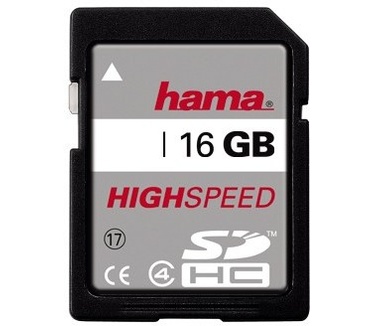 Hama HighSpeed SDHC Card 16 GB, Class 4