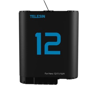 Telesin Batterij (Double Arc) voor GoPro 9 / 10 / 11 / 12 - 1720 mAh