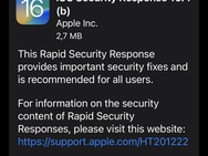 Apple Rapid Security Response