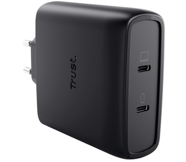 Trust Maxo GaN-oplader van 100 W met 2 USB-C-poorten