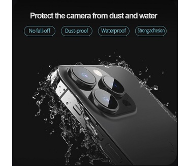 Nillkin Camera Tempered Glass - Apple iPhone 15 Pro/Max - Zwart