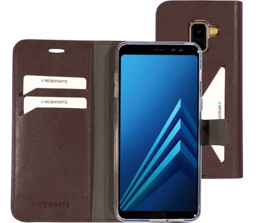 Mobiparts Classic Wallet Case Samsung Galaxy A8 (2018) Brown