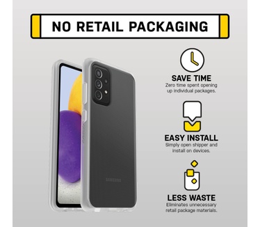 Otterbox React Series voor Samsung Galaxy A72, transparant - Geen retailverpakking