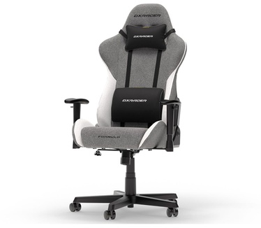 DXRacer FORMULA L Grey & White Fabric gamestoel