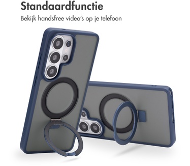 Accezz Ring Stand Backcover met MagSafe Samsung Galaxy S26 Ultra - Blauw