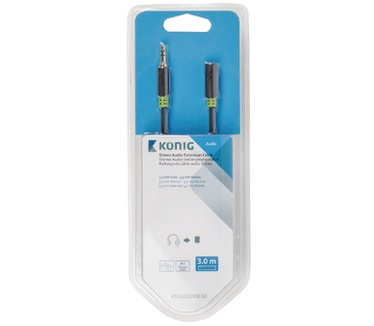 Konig 3.5 mm, male/female, 3 m