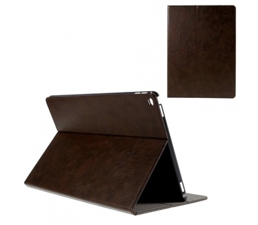 Kees Lederlook Portemonnee Hoes Apple iPad Pro - Bruin