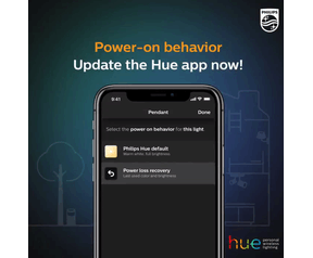 Philips Hue Power-on