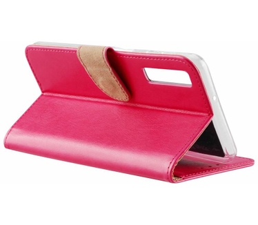 Luxe Lederen Bookcase hoesje voor de Samsung Galaxy A7 2018 - Roze