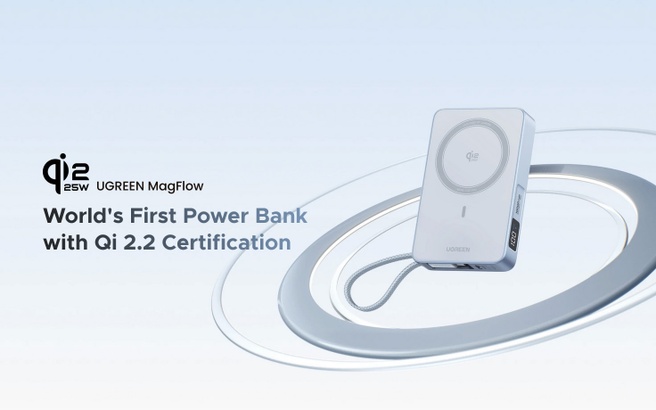 Ugreen MagFlow 10k met Qi 2.2