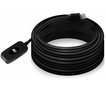 ACT AC6010 USB 2.0 Signal Booster Cable 10 meters Zwart
