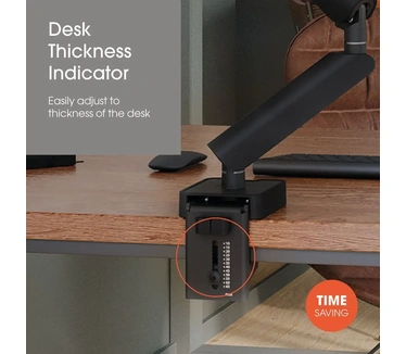 Vogel's MOMO 2137B Monitorarm Motion Aan en door het bureau 10-43 inch voor 1 scherm