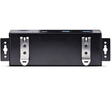 Startech.com 7-Port Industriële USB Hub met Power Adapter, 10Gbps, Metaal, Monteerbaar, 5x USB-A en 2x USB-C Downstream Poorten, ESD Bescherming, Gevoede USB Hub, TAA