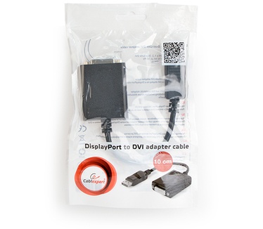 Gembird DisplayPort v.1.2 - Dual-Link DVI Zwart