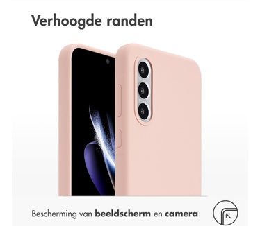 Accezz Liquid Silicone Backcover Samsung Galaxy A56 - Roze