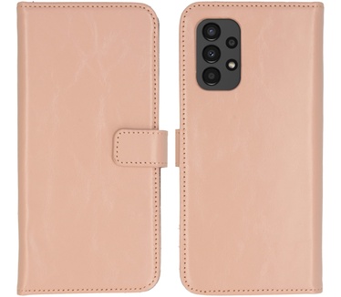 Selencia Echt Lederen Bookcase Samsung Galaxy A13 (4G) - Dusty Pink