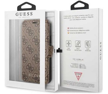 Guess 4G Book Case voor Apple iPhone 11 Pro Max (5.8") - Bruin  Bruin