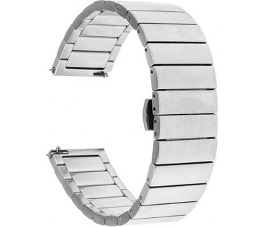 qMust Chain Metalen Watchband voor Withings Steel HR 40mm - Zilver