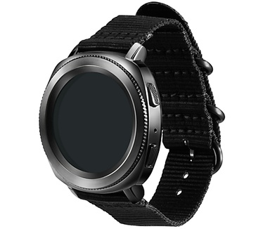 Samsung Gear Sport Premium Nato Armband  Zwart