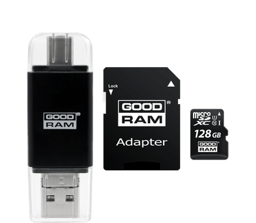 Goodram *All-in-one 128GB mSD ca reader USB-C microUSB