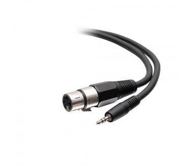 CablesToGo 0.5m 3.5mm Mannelijk 3 Positie TRS naar Vrouwelijk XLR kabel