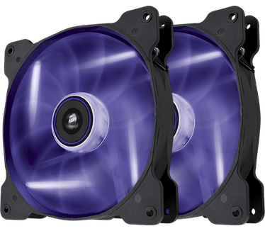 Corsair Air Series SP140 LED Purple High Static Pressure 140mm Fan Twin Pack, 140mm