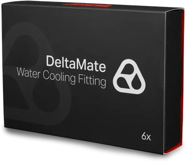 Thermal Grizzly DeltaMate Rotary - 90° Gloss Nickel (6-Pack)