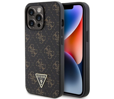 Guess 4G Triangle Logo Back Case - iPhone 13 Pro Max (6.7") Zwart Zwart