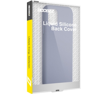 Accezz Liquid Silicone Backcover met MagSafe iPhone 15 Pro - Lavender Grey