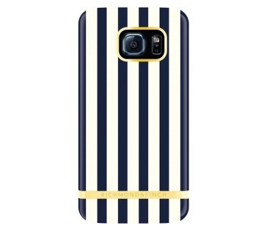Richmond & Finch Nautical Satin Stripes Samsung Galaxy S7 edge Case - Blue