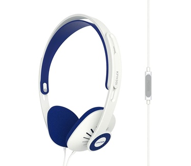 Koss KPH30iW Hi-Fi over-ear hoofdtelefoon, met microfoon, volumeregeling, wit
