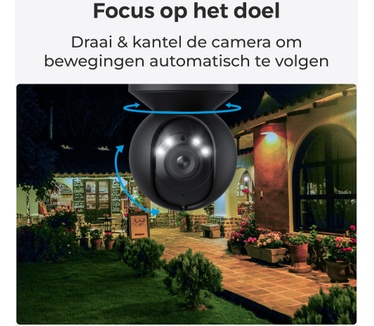 Reolink E-serie E540-B- 5 MP wifi-buitencamera, detectie van personen/voertuigen/dieren, pan en tilt, 3x optische zoom