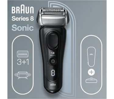 Braun Braun Series 8 8410s Elektrisch Scheerapparaat, Wet & Dry, Met Oplaadstandaard