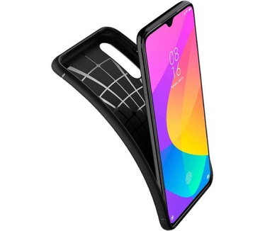 Spigen Rugged Armor Case Xiaomi Mi 9 Lite Zwart (Mi 9 Lite) Zwart